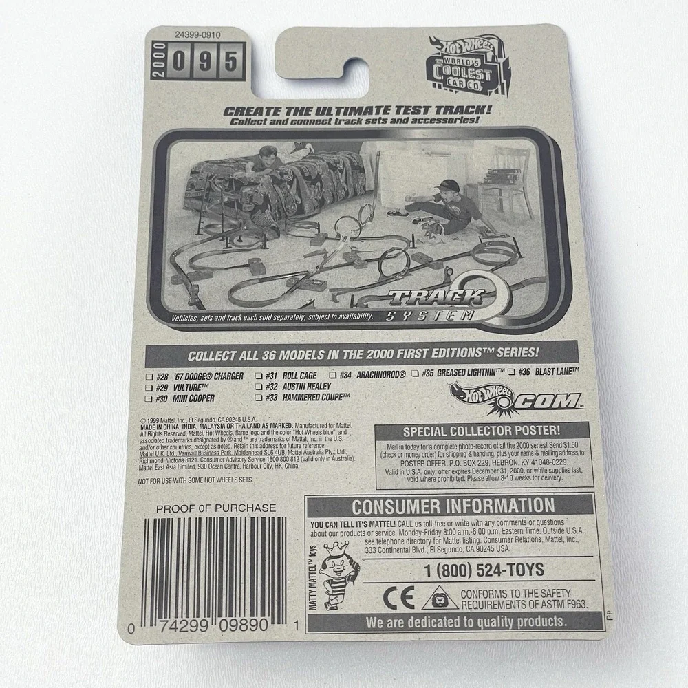 Hot Wheels Greased Lightning Silver 2000 First Editions 35 Of 36 095